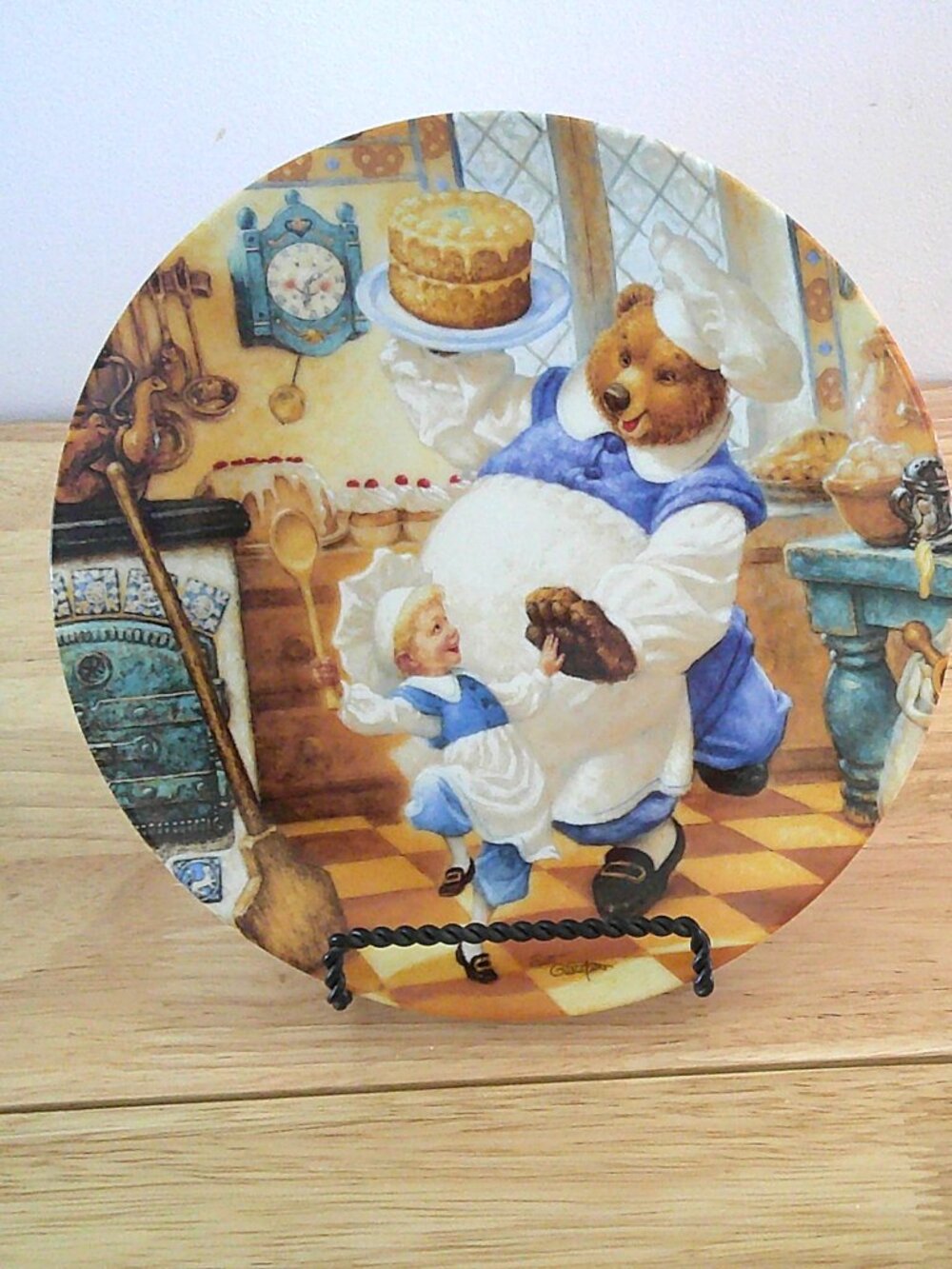 Vintage Knowles Pat A Cake Collector's Plate Ceramic 8” #1827A